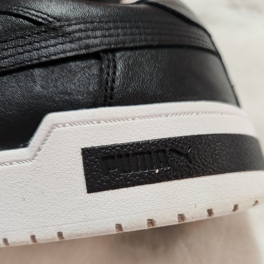 Puma Men's Black Leather Walking Shoes/Sneakers, Size 10 - Picture 7 of 14